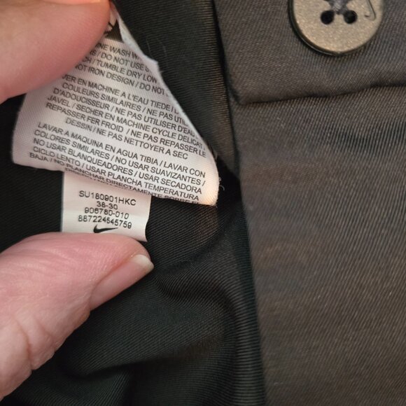 Nike Pants Men's 38x30 Black Dri-Fit Performance Logo Casual Athletic Golf - Picture 7 of 7